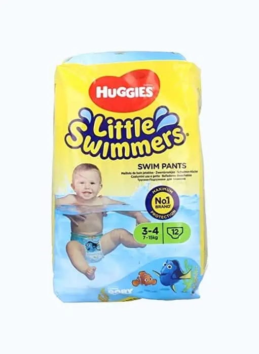 Huggies Little Swimmers Swim Diapers, Size 4 Medium, 18 Ct 