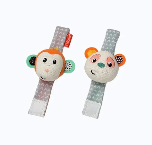 Product Image of the Infantino Baby Wrist Rattles