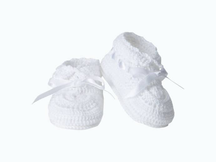 Product Image of the Jefferies Socks: Hand Crocheted Baby Booties