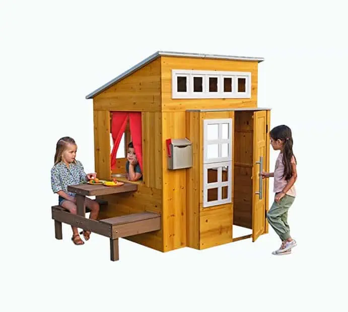 Product Image of the KidKraft Modern Wooden Playhouse
