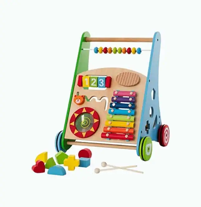 Product Image of the Kiddery Toys Wooden Learning Walker