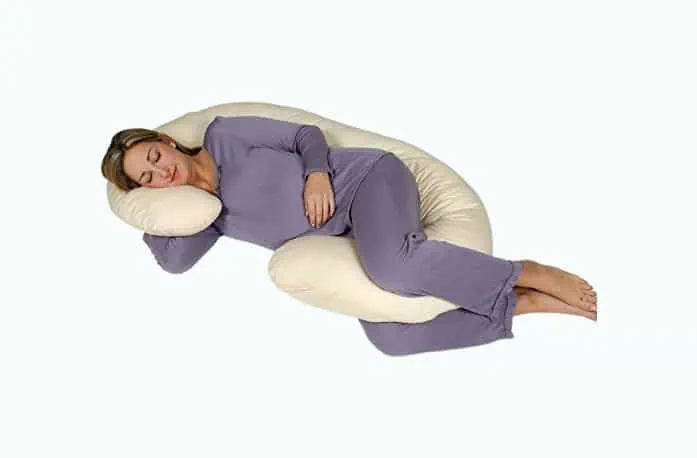 Product Image of the Leachco Snoogle Chic Jersey Body Pillow - Sand