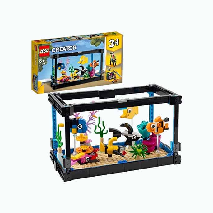 Product Image of the Lego Creator Fish Tank (31122) & Lego Brickheadz Pets Goldfish (40442) Exclusive...