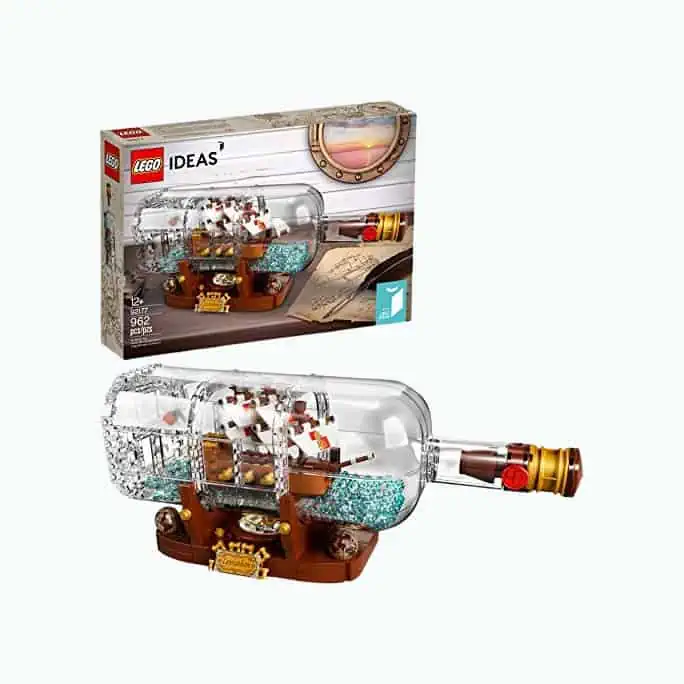 Product Image of the Lego Ideas Ship In a Bottle