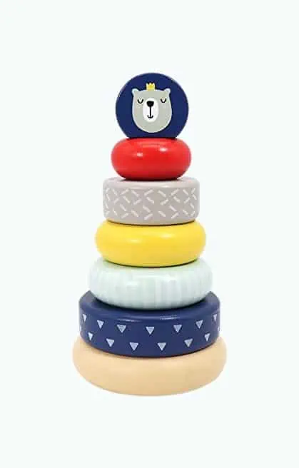 Product Image of the Leo & Friends Wooden Stacking Toy
