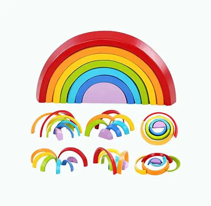 Product Image of the Lewo Stacking Rainbow Game