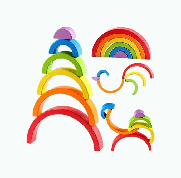 Product Image of the Lewo Wooden Rainbow