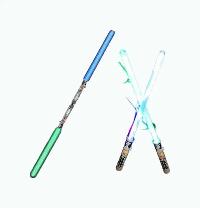 Product Image of the 2-in-1 LED Light Up Swords 