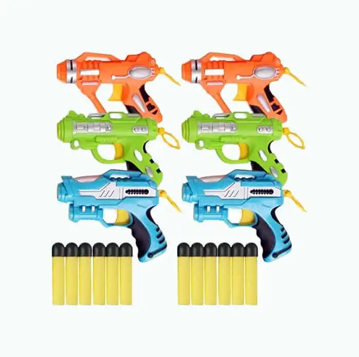 Product Image of the Liberty Imports 6-Pack Mini Foam Dart Blasters