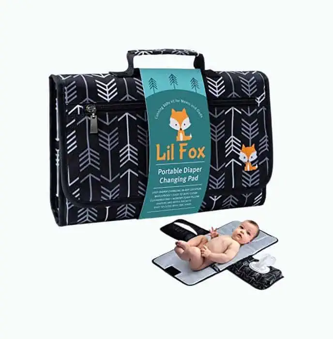 Product Image of the Lil Fox Portable Changing Pad Diaper Clutch