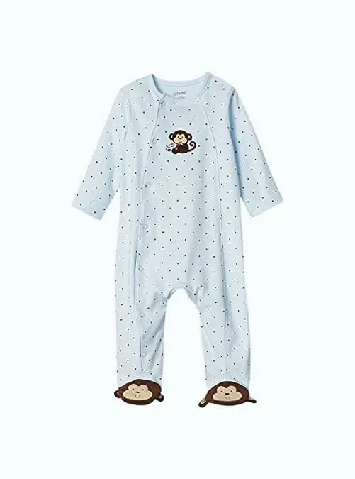 Product Image of the Little Me baby boys infant and toddler bodysuit footies, Little Monkey, Newborn...
