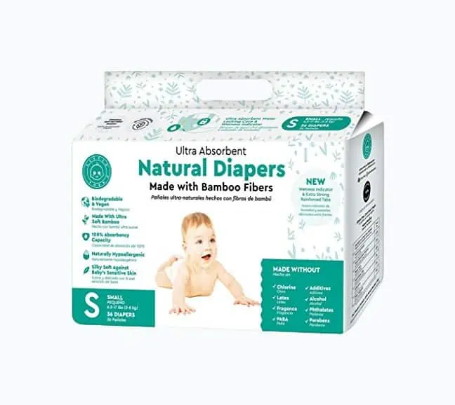 Product Image of the Little Toes Naturally Biodegradable Bamboo Diapers