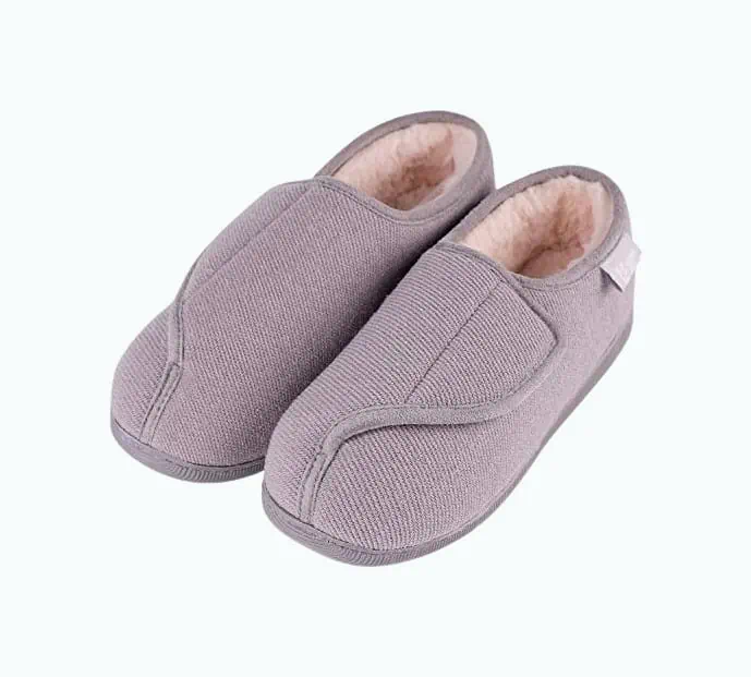 Product Image of the LongBay Furry Memory Foam Slippers