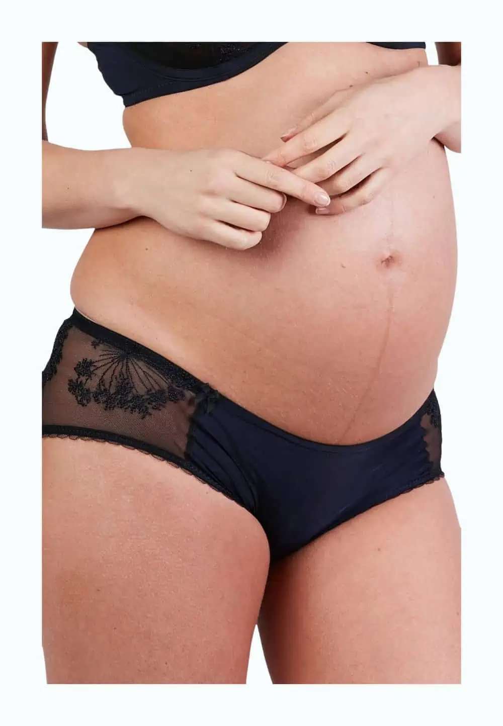 Product Image of the Louise: Embroidered Maternity Bikini