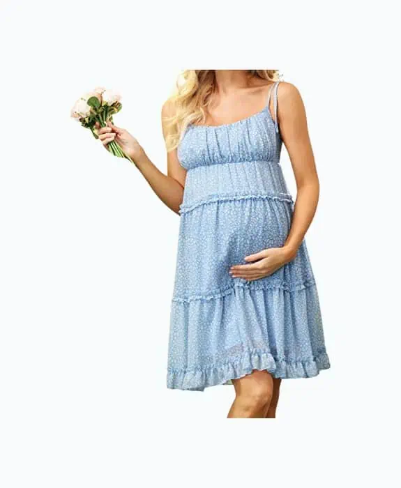 Product Image of the Maacie Spaghetti Strap Baby Shower Dress