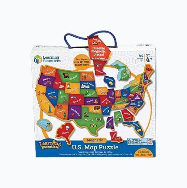 Product Image of the Magnetic U.S. Map Puzzle