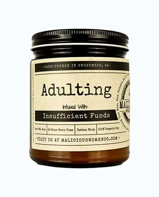 Product Image of the Malicious Women Candle Co Adulting Candle