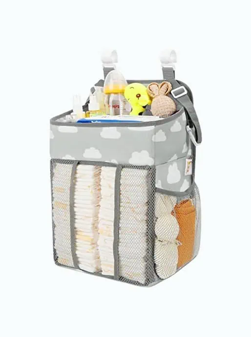 Table top diaper outlet organizer