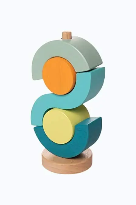 Product Image of the Manhattan Toy Bam Stack-A-Lacka Wooden Stacking Toy