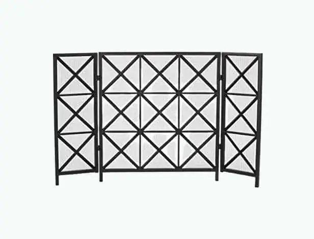 Product Image of the “Margaret” 3-Panelled Iron Fireplace Screen