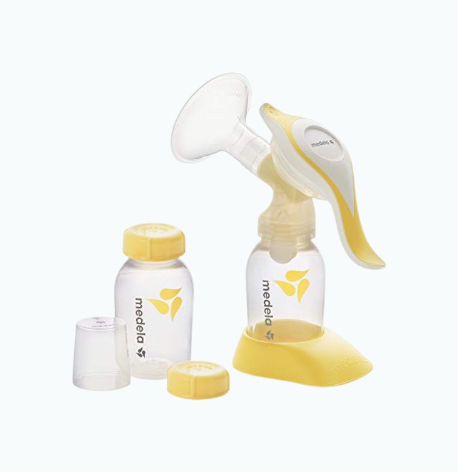 OMER Products Manual Breast Pump, Adjustable Suction Silicone Hand Pump  Breastfeeding, Small Portable Manual Breast Milk Catcher Baby Feeding Pumps  