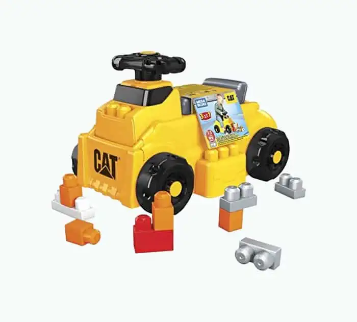 Product Image of the Mega Bloks CAT Build 'n Play Ride-On