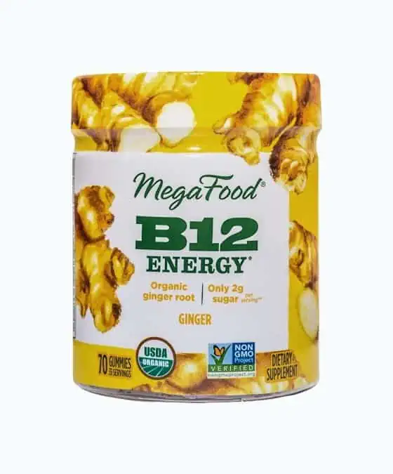 Product Image of the MegaFood: Certified Organic B12, Ginger Gummies