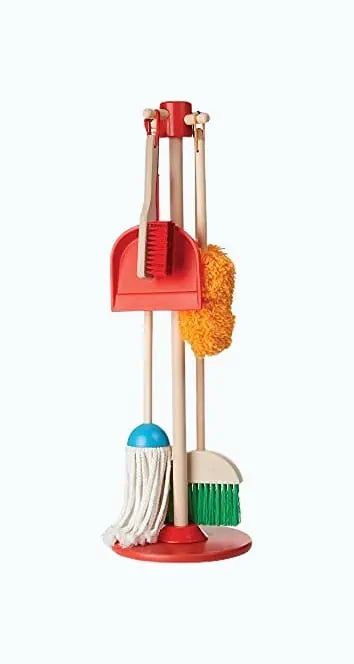 Product Image of the Melissa & Doug Let's Play House Dust! Sweep! Mop! 6 Piece Pretend Play Set -...