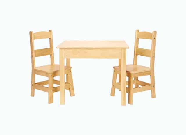 Product Image of the Melissa & Doug Wood Table & Chairs