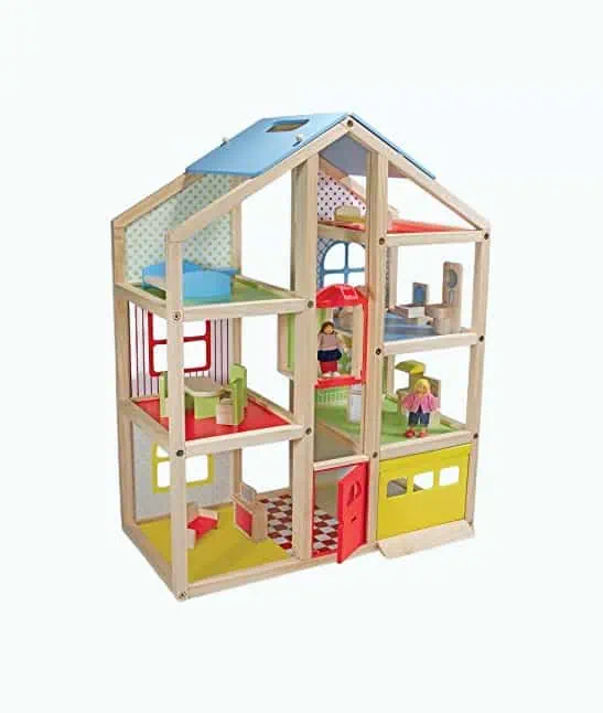 Product Image of the Melissa and Doug Wooden Dollhouse