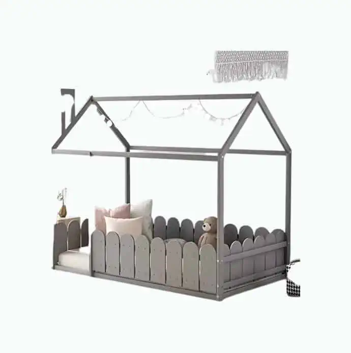Product Image of the Meritline House Bed with Fence