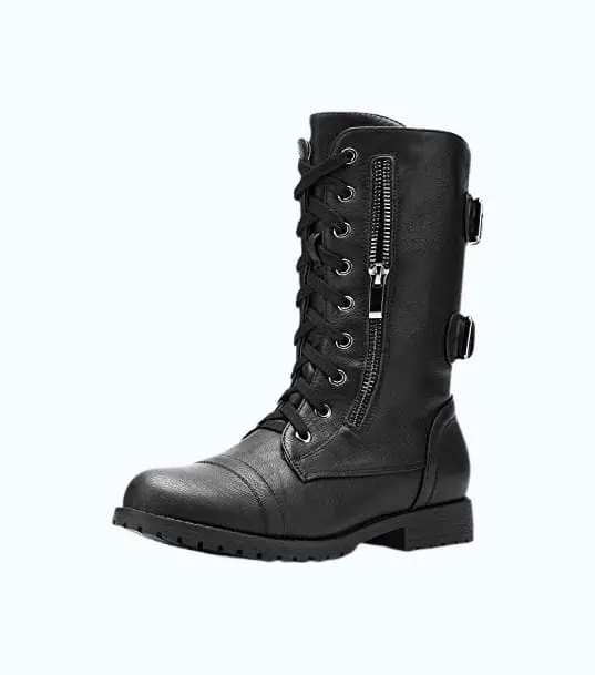 Product Image of the Mid-Calf Military-Style Combat Boots