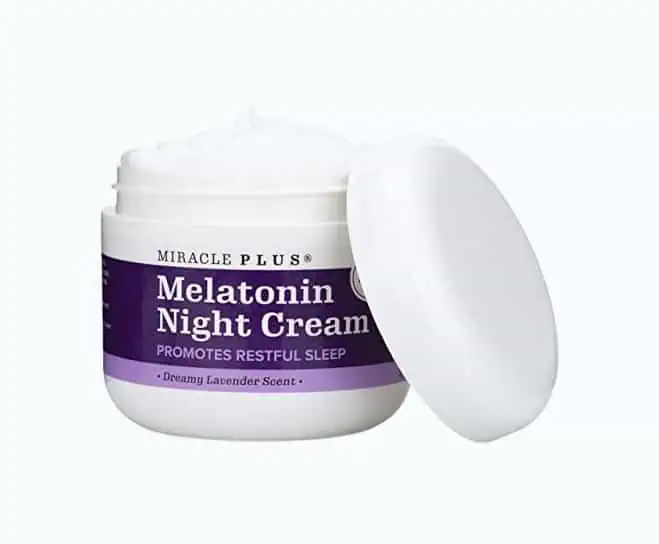Product Image of the Miracle Plus Melatonin Sleep Night Cream W/Lavender & Chamomile, Massage...
