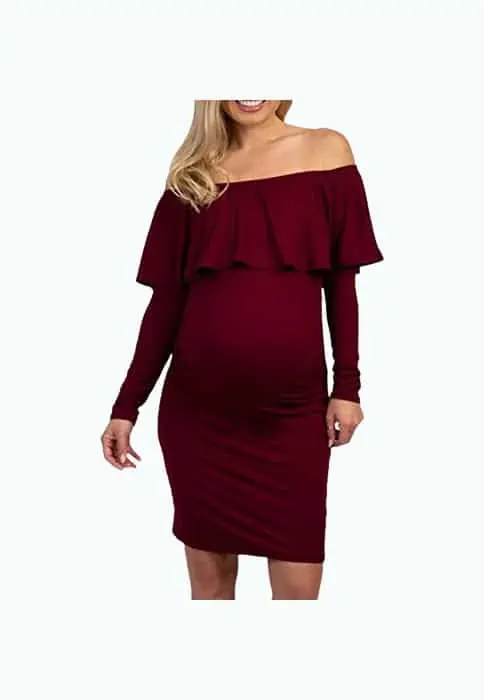 Product Image of the MissQee Coolmee Off Shoulder Maxi Dress