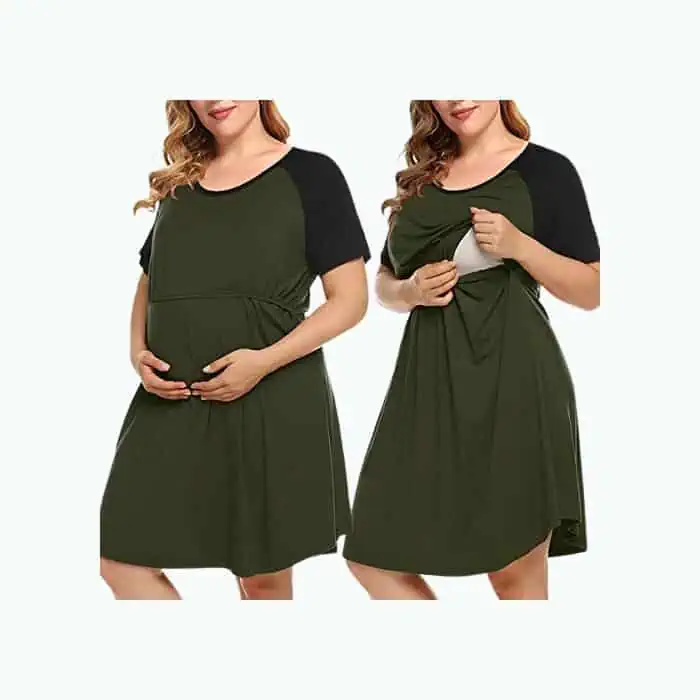 Product Image of the Monnuro Plus Size Nursing Nightgown