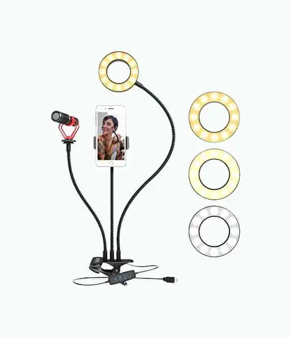Product Image of the Movo Desk Ring Light