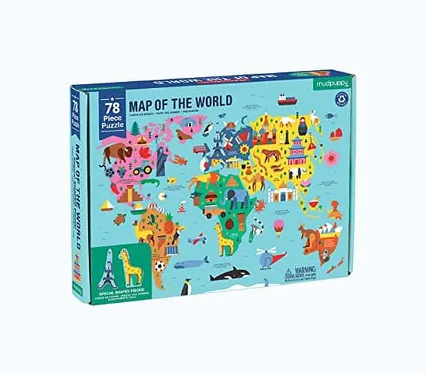 Product Image of the Mudpuppy Map of The World