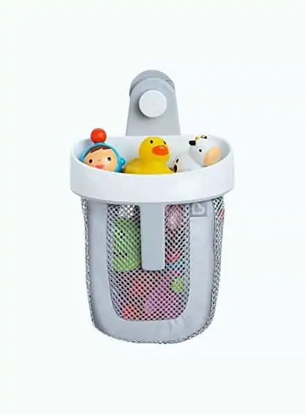 Product Image of the Munchkin® Super Scoop™ Hanging Bath Toy Storage with Quick Drying Mesh, Grey