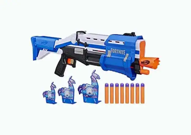 Product Image of the Nerf Fortnite TS-R Blaster and Llama Targets