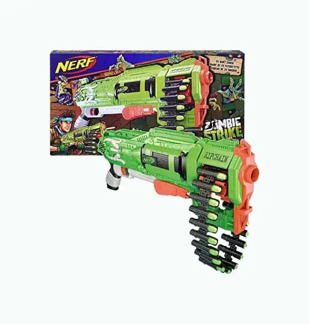 Product Image of the Nerf Zombie Ripchain Combat Blaster