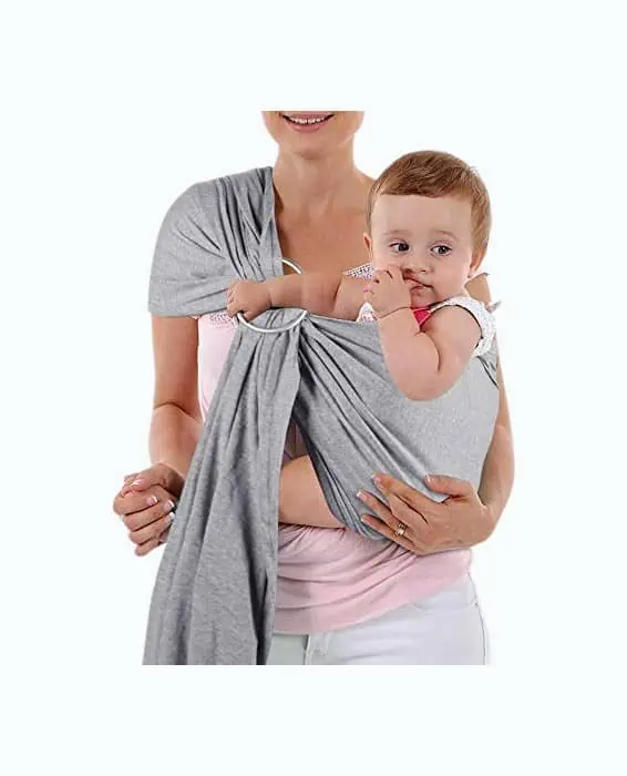 Moby Ring Sling Wrap Carrier, Hands-Free, Versatile Support Wrap for  Mothers, Fathers, and Caregivers, Breathable, Baby Wrap Carrier for  Newborns, Infants & Toddlers