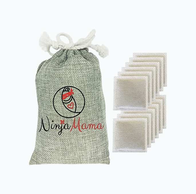 Product Image of the Ninja Mama Bamboo Carbon Charcoal Diaper Pail Filter