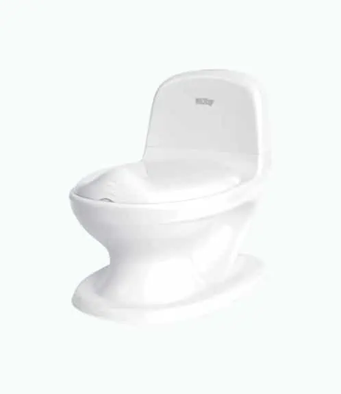 Product Image of the Nuby My Real Potty Training Toilet with Life-Like Flush Button & Sound for...