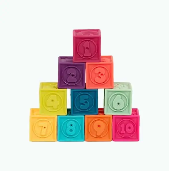 Product Image of the One Two Squeeze Baby Blocks