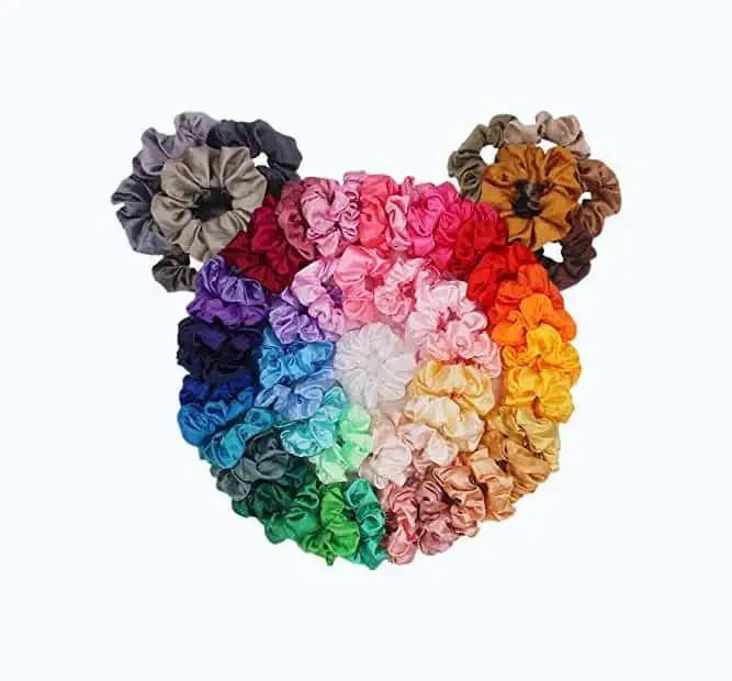 Product Image of the Pack of 60 Hair Scrunchies