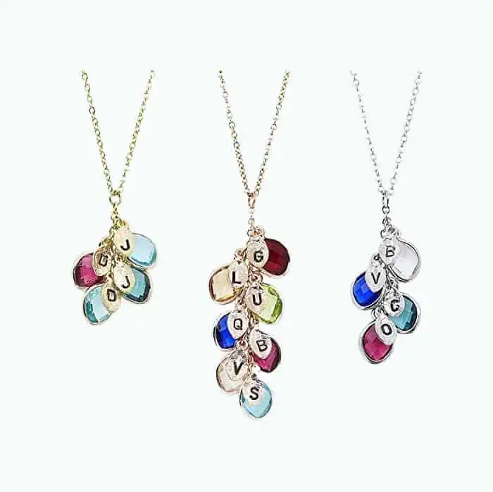 Product Image of the Personalized Birthstone Necklace