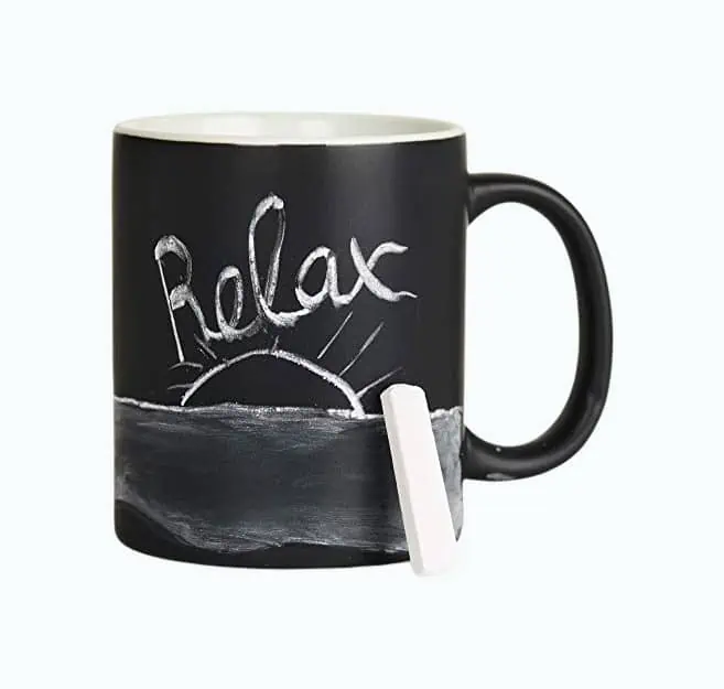 Product Image of the Personalized Chalkboard Ceramic Coffee Mug