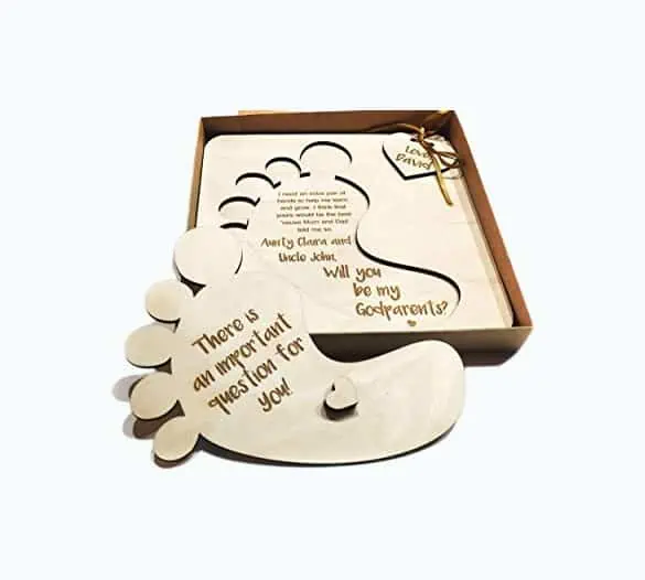 Product Image of the Personalized Godparent Proposal Gift