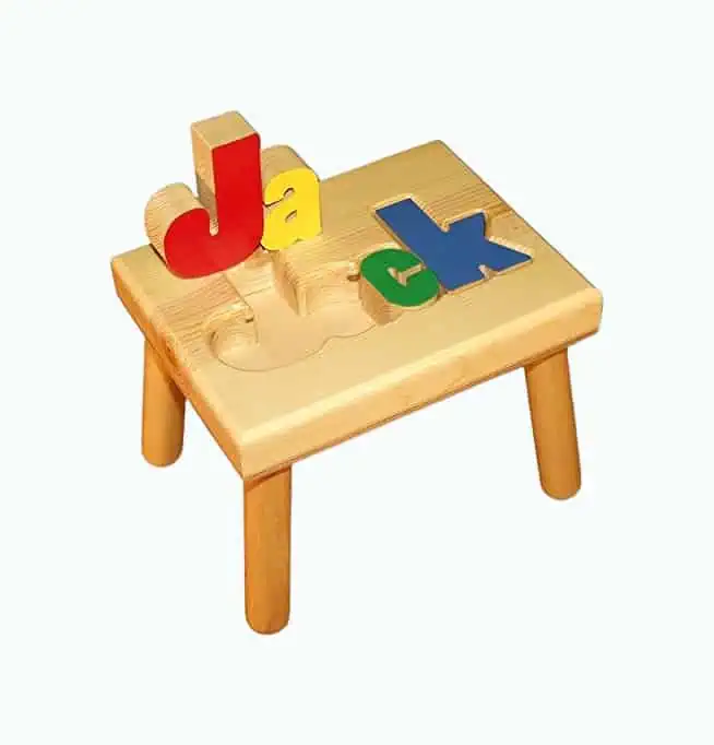 Product Image of the Personalized Puzzle Bench