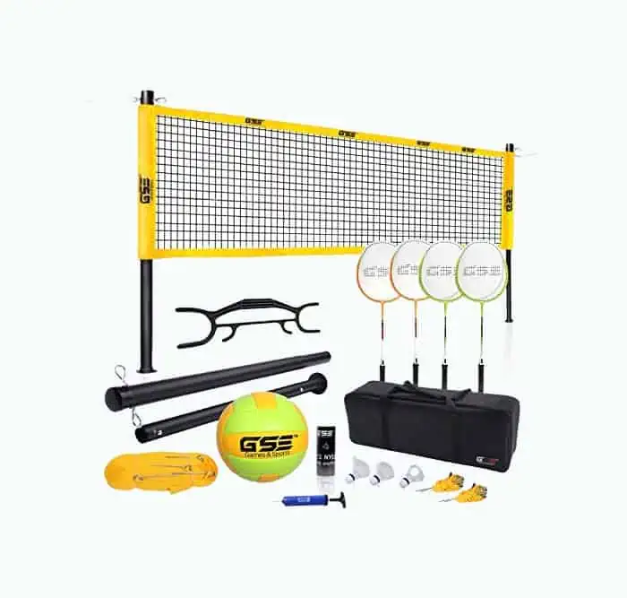 Product Image of the Portable Badminton Volleyball Set